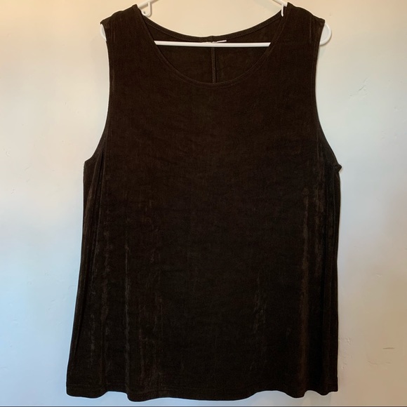 Tops - Dark Brown Tank with Shimmery Highlights Size XL